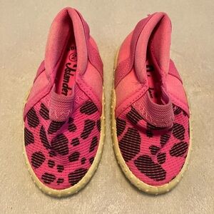 Pink Leopard Print Water Shoes